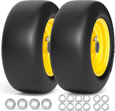 11X4.00-5 Lawn Mower Tires Flat Free, Zero Turn Mower Front Tires, 11X4-5 Solid