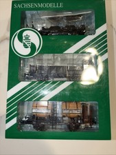 Sachsenmodelle 14109 H0 Länderbahn-Güterwagen Set Ep. IIb 3-teilig