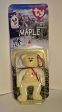 MAPLE THE BEAR-1996 MCDONALDS TY BEANIE BABY WITH RARE ERRORS 1993, OAK BROOK