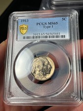 1913 PCGS MS65 Type 1 Buffalo Nickel First Year