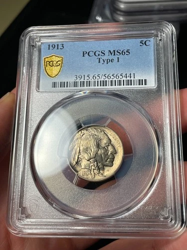 1913 PCGS MS65 Type 1 Buffalo Nickel First Year