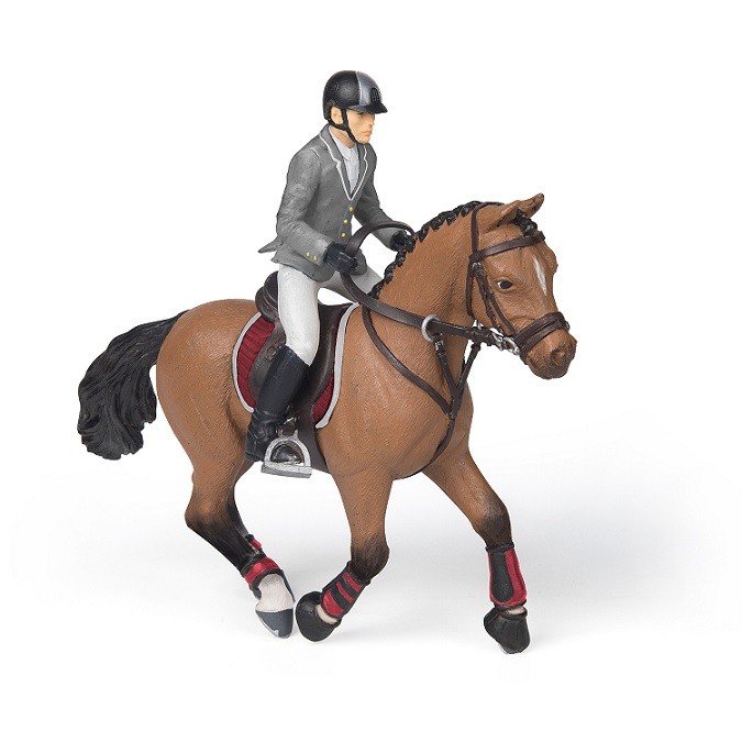 Papo 51561 Competition Horse And Rider 12 Cm Horse World