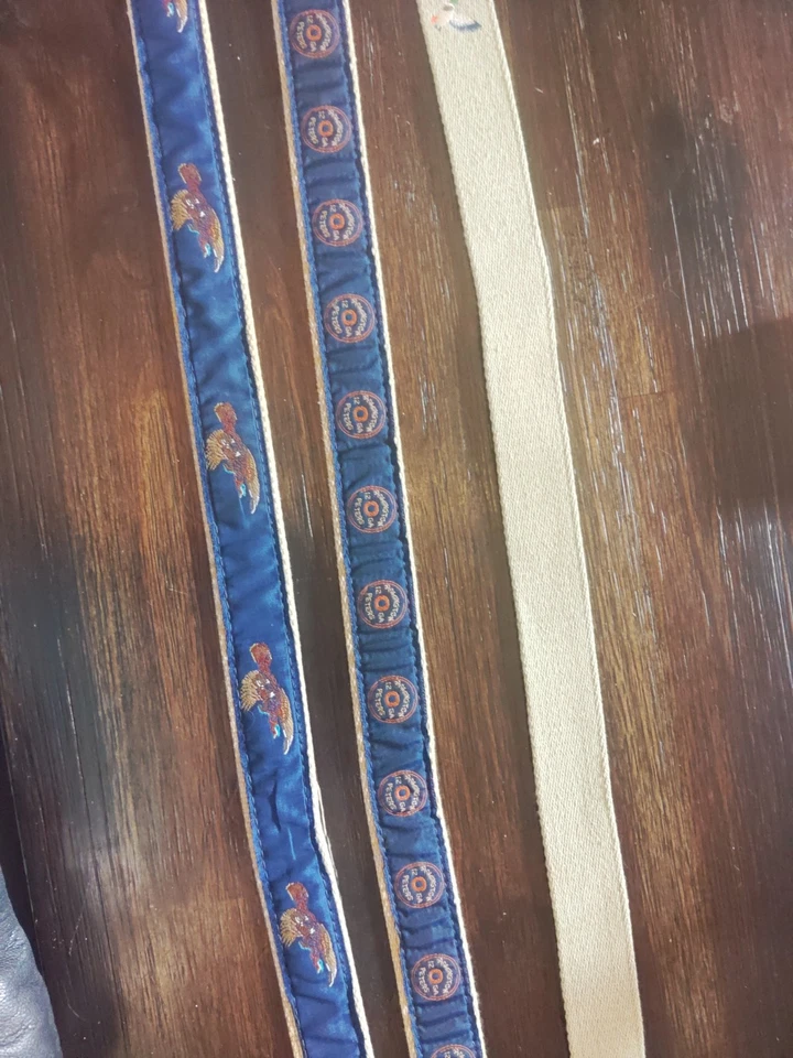 3 cintos de golfe masculinos de couro de caça (Essex, CT) tamanho 38 couro e design - Imagem 2 de 4