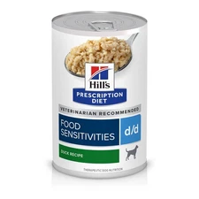 Hill's Prescription Diet d/d Skin Food Sensitivities Duck Wet Dog Food 13oz Cans