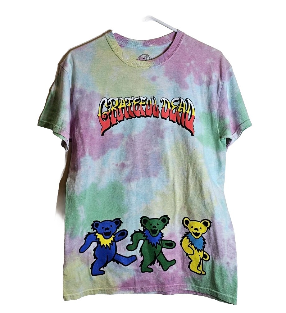 Grateful Dead Tie Dye Graphic Tee for Men Size Small