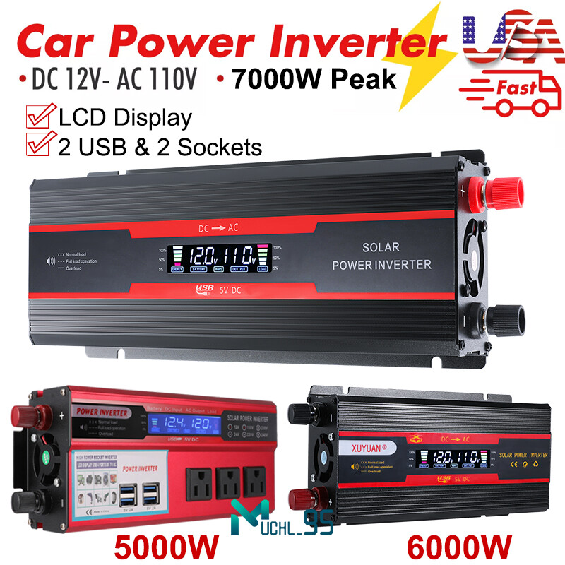 Watt & Co Convertitore Auto 12V-230V Con USB - Inverter 300W Con Pinze A Coccodrillo E Porta USB 2.1A - 3