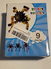 Transformable Plastic Fidget Spinner Toys (9) Nine Pieces Brand New In Box