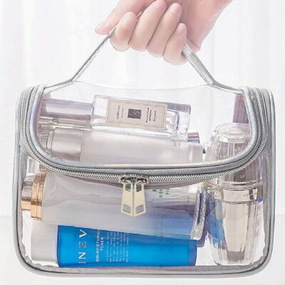 clear pvc toiletry bolsa