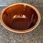 Vintage Hull Pottery Brown Drip Bowl Oven Proof 7” USA