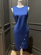 Tommy Hilfiger Scuba Knit Royal Blue Sleeveless Dress Size 4