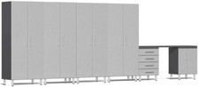 Ulti-MATE Garage UG27071S 7-Piece Cabinet Kit in Stardust Silver Metallic