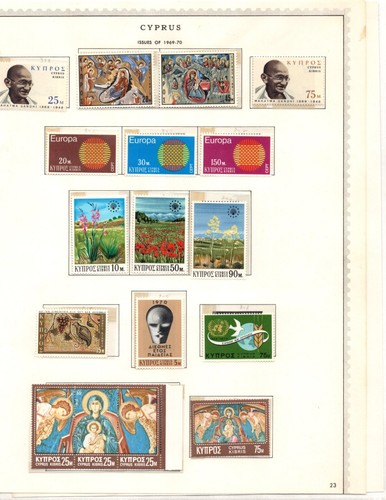 CYPRUS 1960–1969 COLLECTION OF 190 STAMPS & 16 SOUVENIR SHEETS - Picture 15 of 17