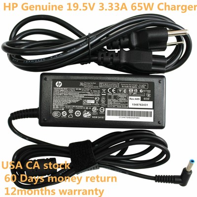 Genuine 65W Power Adapter Charger Pavilion 11 /13 x360 Series 4.5*3.0mm Blue Tip