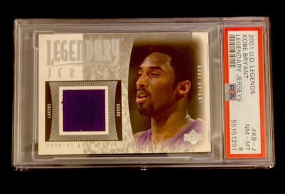 KOBE BRYANT 2001 UPPER DECK LEGENDARY JERSEY PSA 8 | eBay