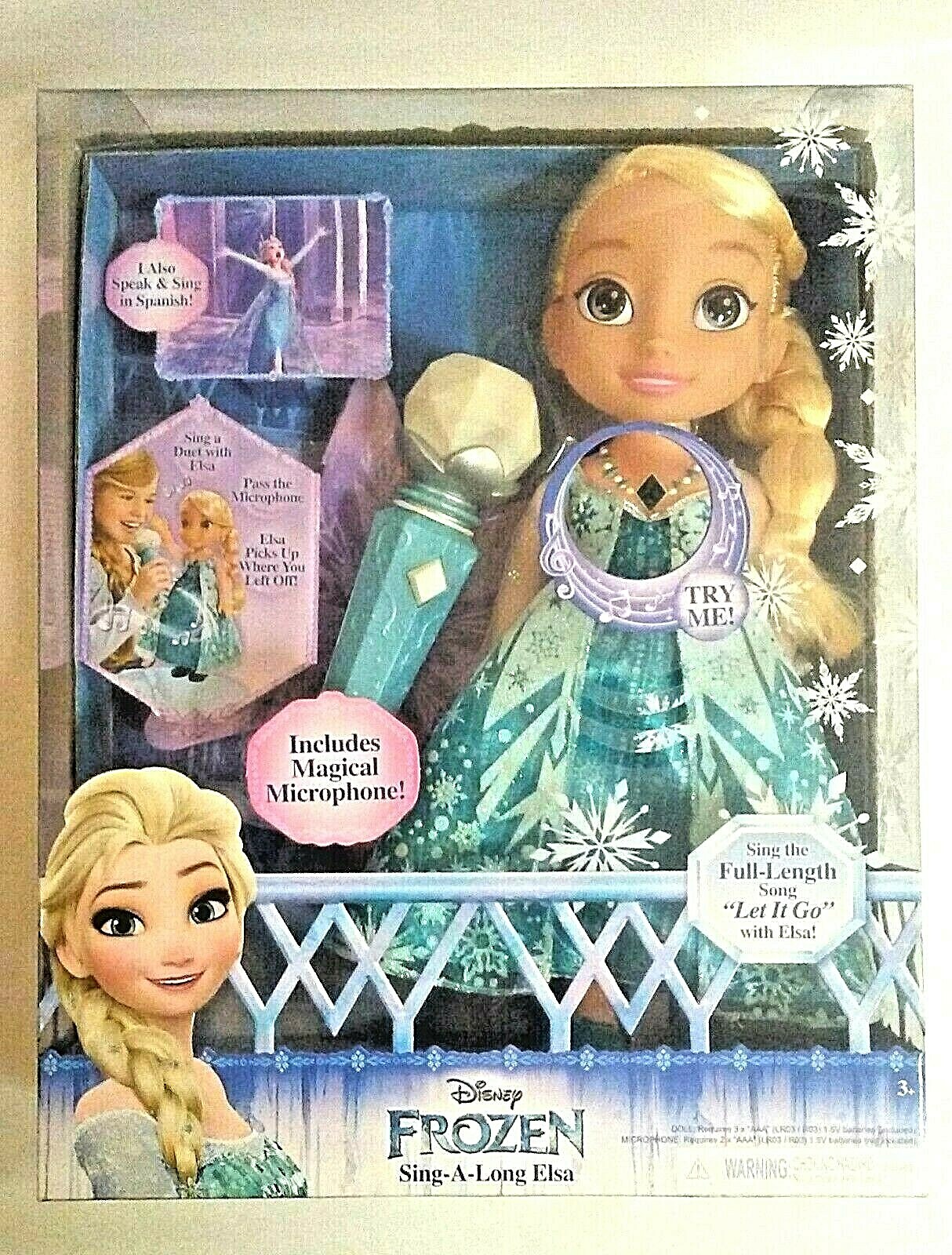 singing elsa doll with microphone