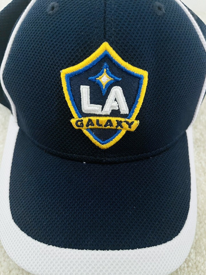 Rare Adidas La Galaxy MLS Baseball Cap Navy & White eBay