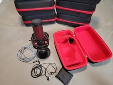 HyperX QuadCast Bundle Quad Cast Red Mic, IE40 IEM, Mini Ext, Hard Case
