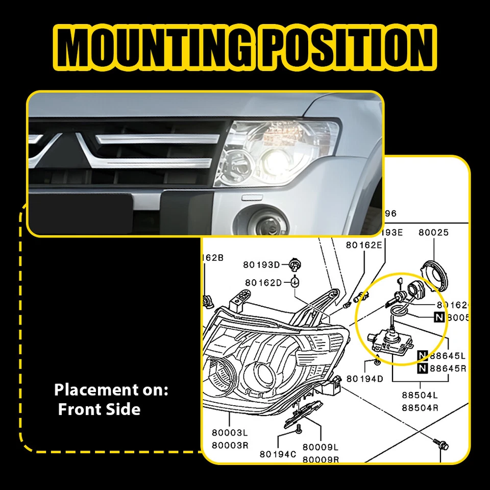2X For Honda Accord Euro X6T02971 W3T16271 Ignitor Ballast Module Control Unit - image 4 of 4
