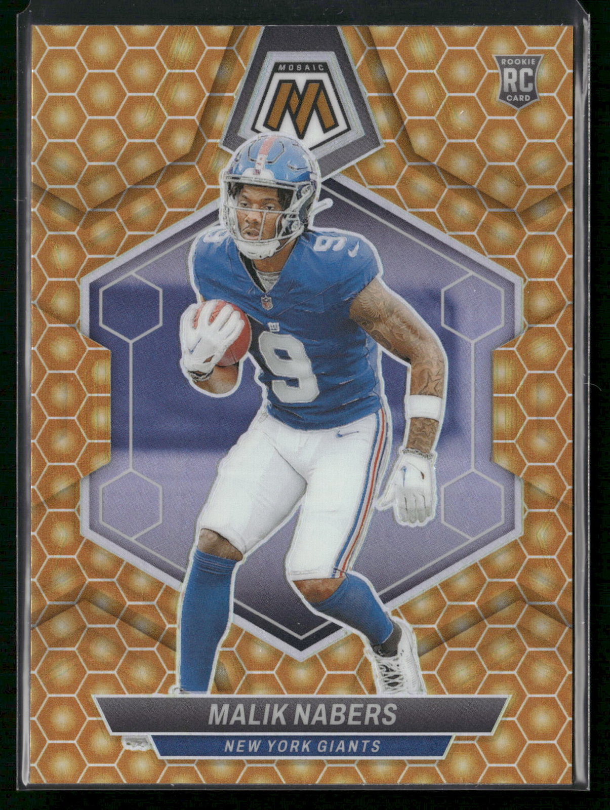 Malik Nabers 2024 Panini Mosaic #306 Honeycomb RC Case Hit