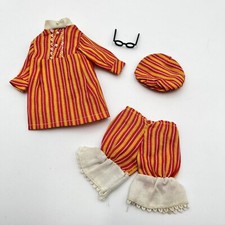  1732 Sleepy Stripes PJ Set MEGO MADDIE MOD DOLL CLOTHES Clone Barbie 1970'S