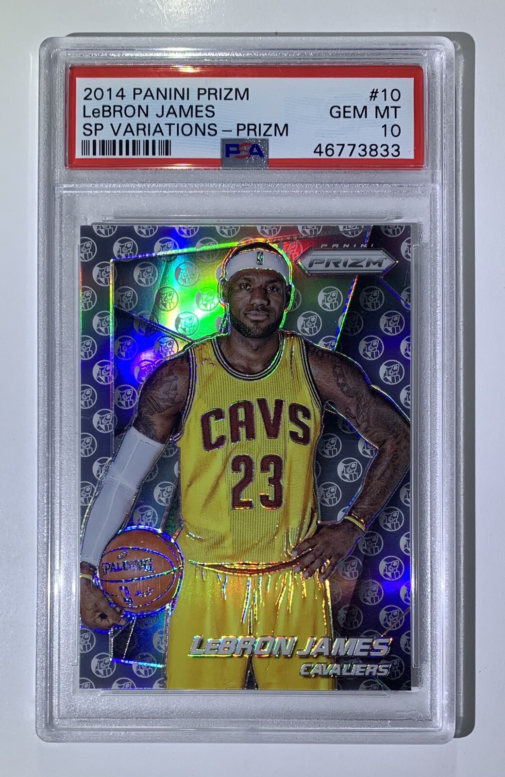 2014 Panini Prizm Lebron James SP Variations Silver #10 PSA 10 GEM MINT LOW POP!