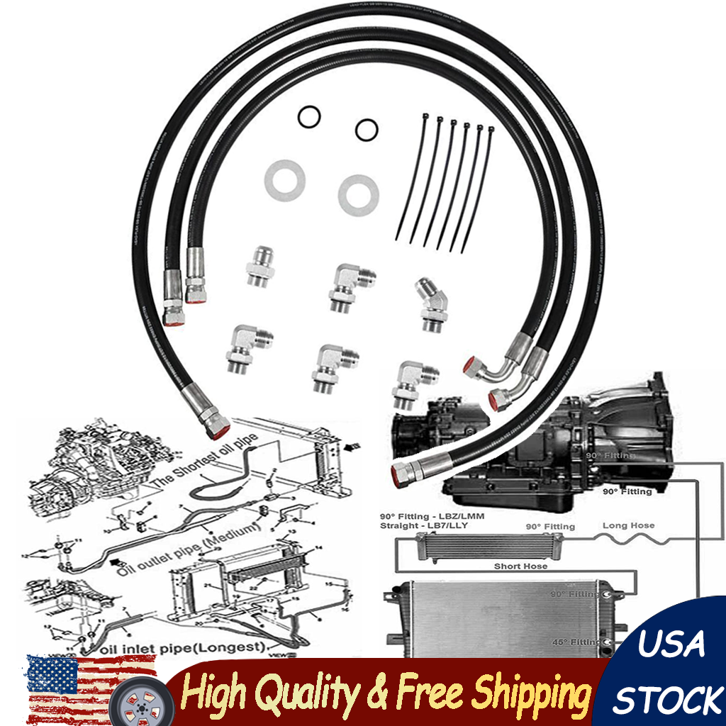 Duramax Transmission Cooler Lines Hoses For 20062010 GM GMC Chevy LBZ