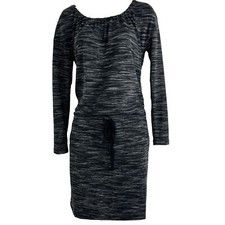Ann Taylor Loft Blouson Dress Women's Small Long Sleeve Drop Waist Drawstring