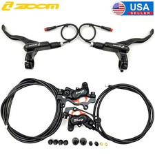 Pair ZOOM Electric Bike 4-Piston Hydraulic Disc Brake w/Power Off Oil Calipers