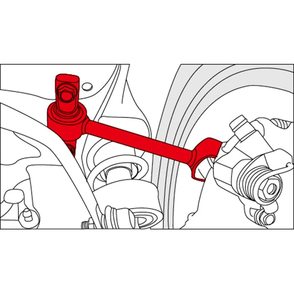 LYKT 2pcs Rear Adjustable Camber Arms Kit For Acura RSX /EL& Honda Civic 01-05 Foto 3 de 4