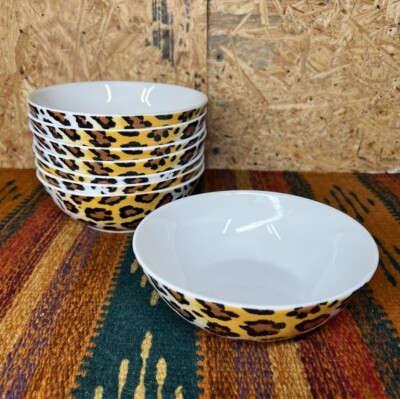 RARE Paul Cardew Leopard Panthera Pardus Animal Print 6  Bowls