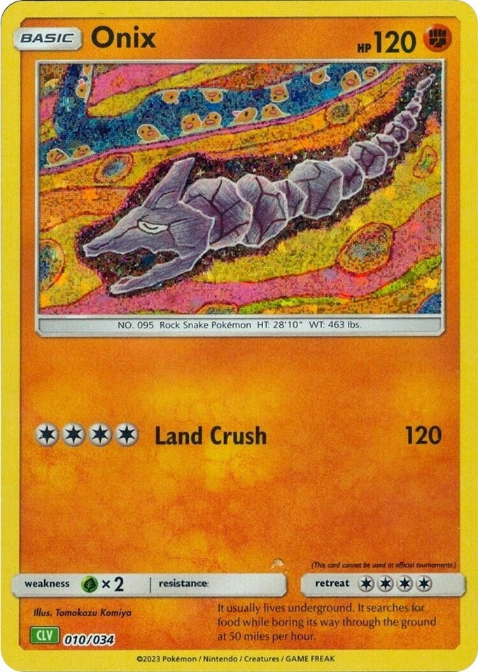 Onix 010/034 Trading Card Game Classic