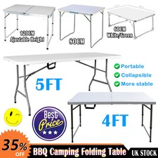 Folding Camping Table Aluminium Picnic Portable Adjustable Party BBQ Indoor/Out