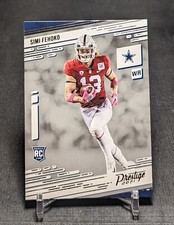 Simi Fehoko Rookie RC 2021 Prestige Football Card #286 Dallas Cowboys. rookie card picture