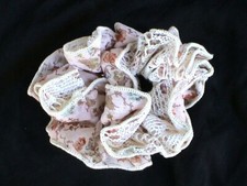 BEAUTIFUL PINK LACED SCRUNCHIE - VERY UNIQUE VERY ELEGANT COMBINE SHIPPING