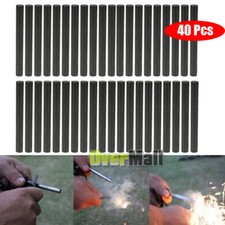 Max 40x Ferrocerium 5/16" Flint Fire Starter Magnesium Rod kits lighter Survival
