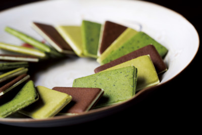 Kyoto Tsujirihei Matcha Green tea Hoji-cha Brown rice tea Chocolate cookie