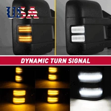 SMOKE LENS SIDE MIRROR LED FLOWING TURN SIGNAL LIGHTS FIT 08-16 FORD SUPER DUTY