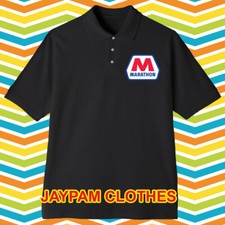 Marathon Oil Gas Men's Printed Black Size S - 3XL