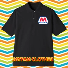 Marathon Oil Gas Men's Printed Black Size S - 3XL