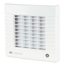 VENTS Bathroom Extract Fan Timer 125 mm Automatic Shutters Hygrostat IP24
