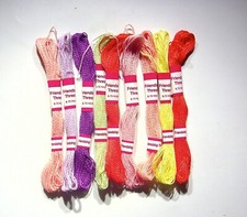 LOT 10 FRIENDSHIP THREAD EMBROIDERY FLOSS 8.75 YDS VARIOUS COLORS