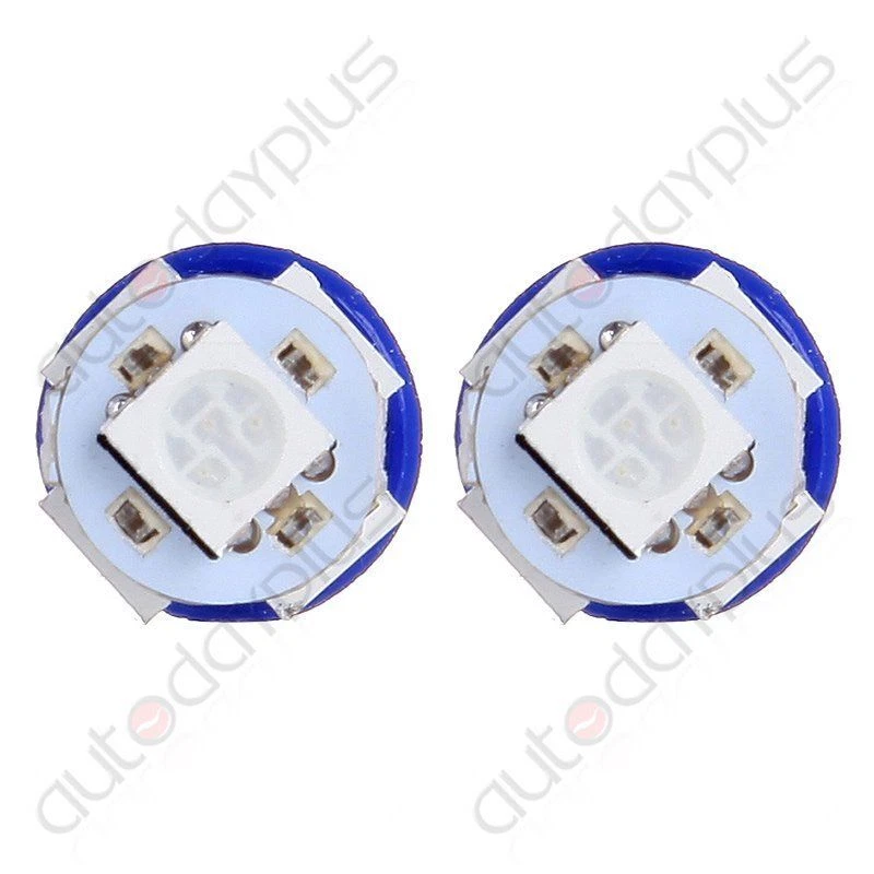 10 piezas T10 194 168 Bombilla LED Ultra Azul Panel de Instrumentos Panel Tablero Luz Foto 4 de 4
