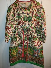 Vintage Zipper Dresse Multicolor