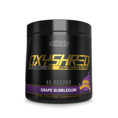 Exp 07/01/2025 EHPLABS OXYSHRED HARDCORE Thermogenic Fat Burner 40 Serves