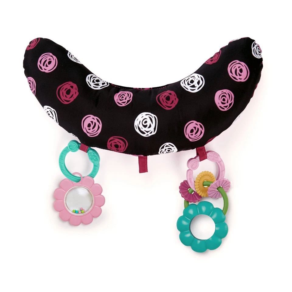 Bright Starts Wild Whimsy Pretty In Pink - Baby Tummy Time & Prop Mat Foto 3 de 4