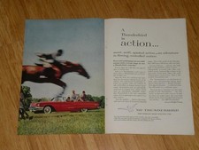 Magazine Ad - 1960 - Ford Thunderbird Two-pages - Action