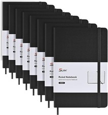 Lined Journal Notebooks for Work, School  Journaling   Hardcover, Medium A5