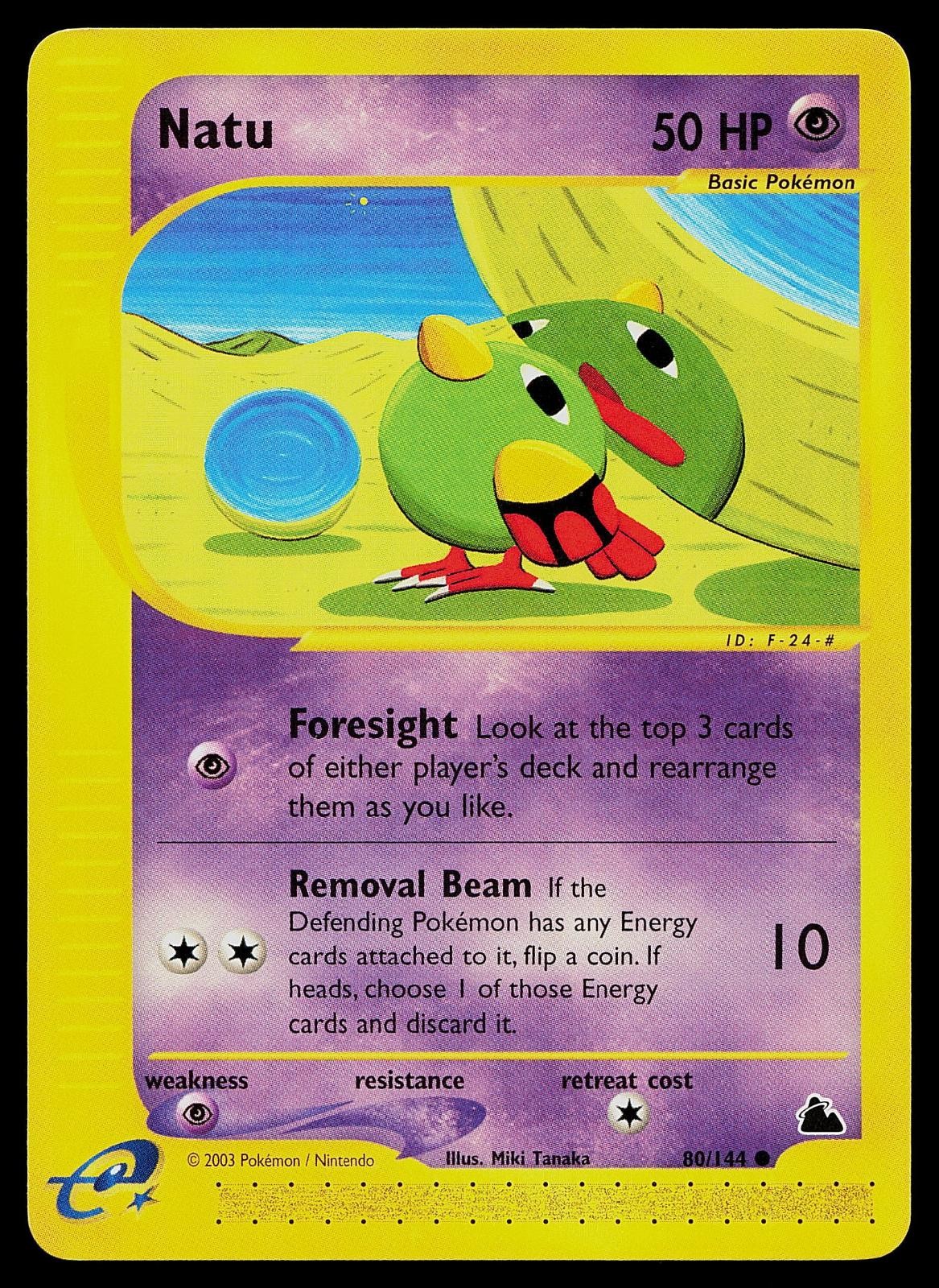Pokemon Card - Natu Skyridge 80/144 Common