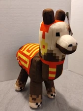 Minecraft Tamed Llama Plush Mojang Brown Yellow Plush 13" Stuffed  w/Tags