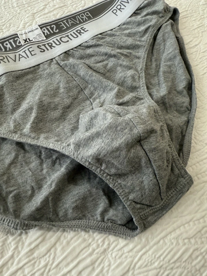 Pr*vate Structure Cotton Mini Brief Trunks Underwear Men's XL - Heather Gray - Image 2 of 4